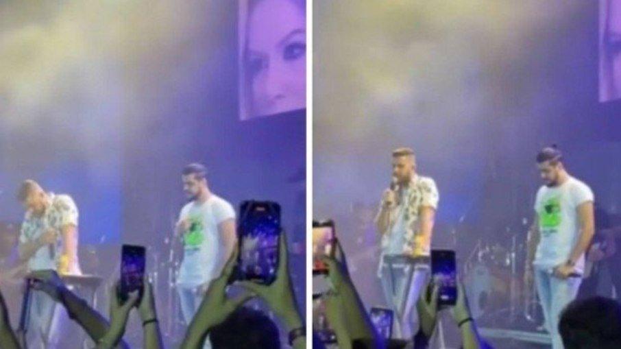 Zé Neto e Cristiano choram em homenagem para Marília Mendonça durante show