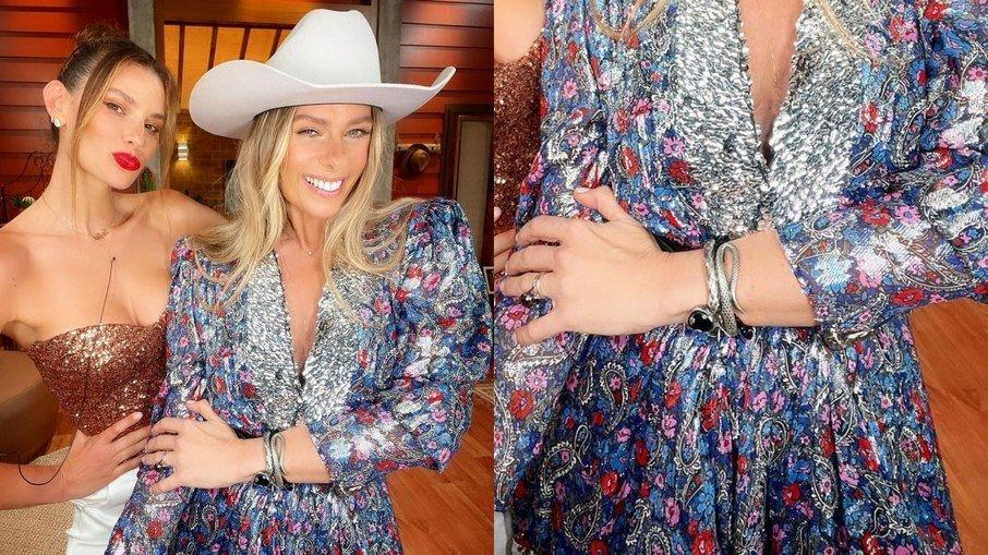 'A Fazenda 13': Adriane Galisteu usa pulseira de cobra na eliminação de Dayane