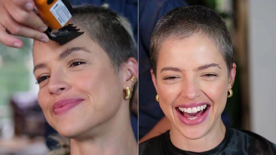 Agatha Moreira raspa o cabelo: 