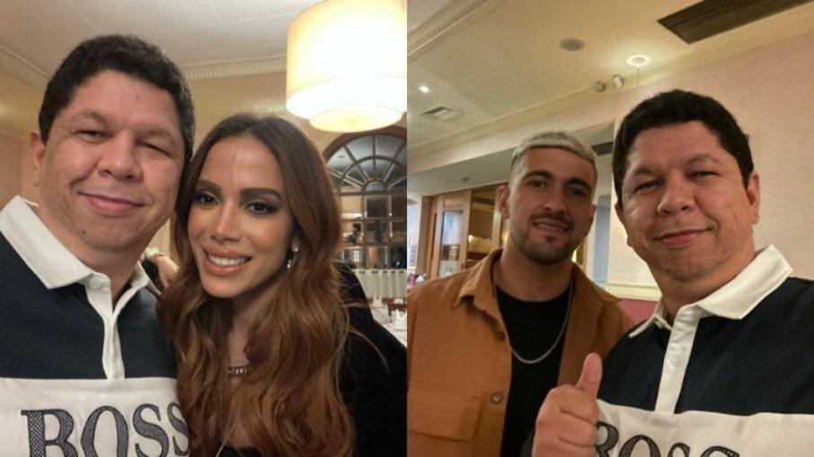 Anitta e Arrascaeta são vistos em mesmo restaurante em SP