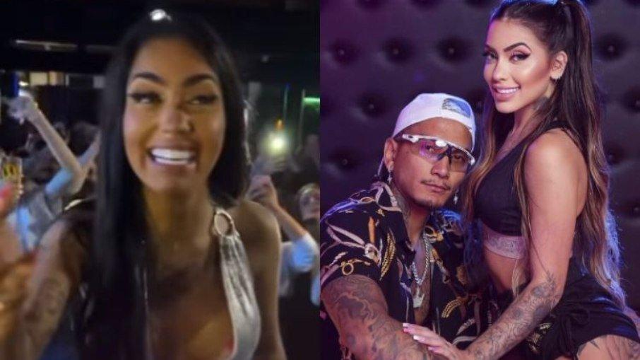 Fãs de Mirella xingam Dynho em show e cantora ri; veja vídeo