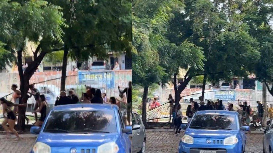 Fãs derrubam grade de hotel onde é realizada a Farofa da GKay