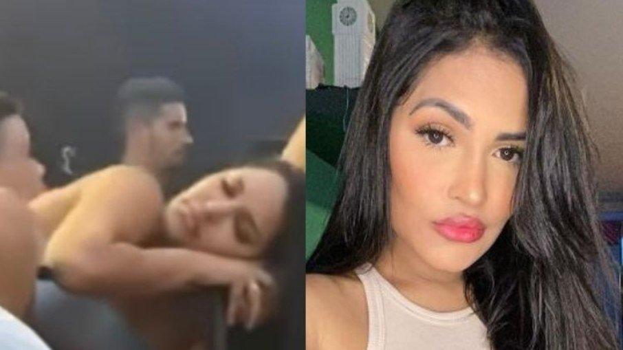 Flay cochila no meio da 'Farofa da Gkay' e vira meme nas redes sociais