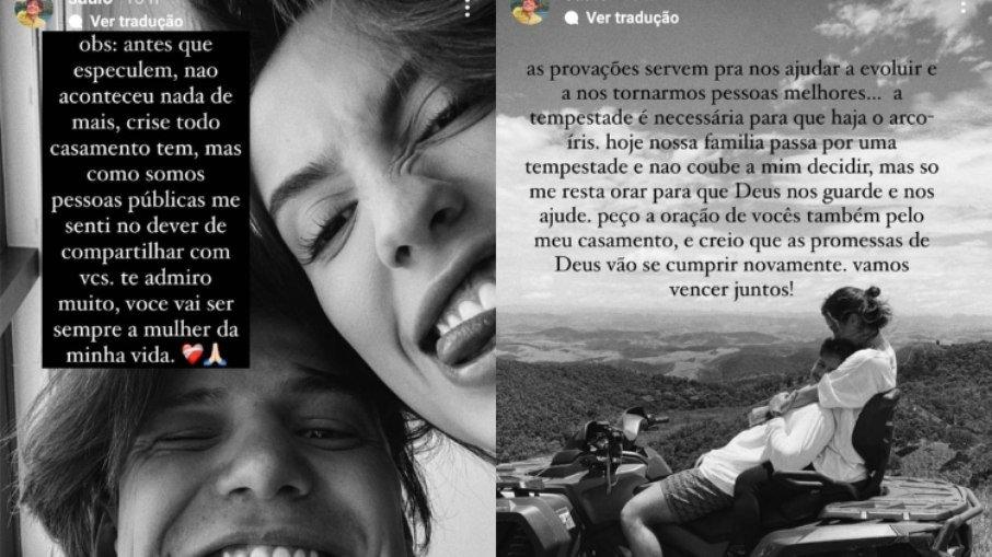 Gabi Brandt e Saulo Pôncio terminam casamento mais uma vez