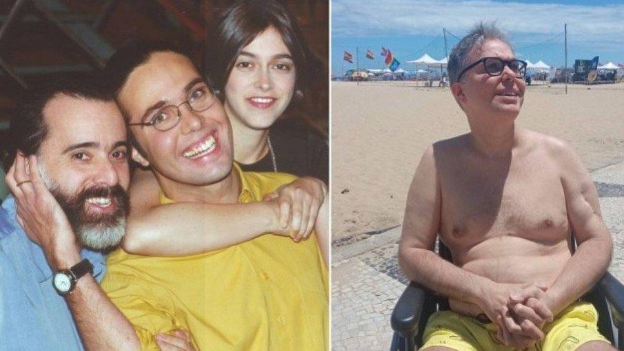 Longe da TV desde 2000, Flávio Silvino aparece em foto em praia no Rio