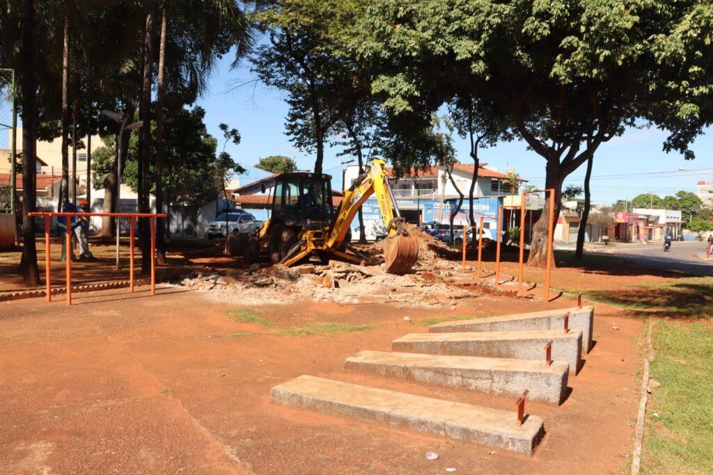 Setor Leste Vila recebe revitalização da Praça Tamanduá