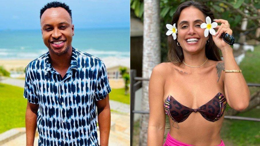 Thiaguinho e Carol Peixinho viajam juntos para Barra Grande; fotos