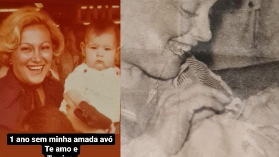 Vanessa Goulart homenageia Nicette Bruno no primeiro ano sem a avó