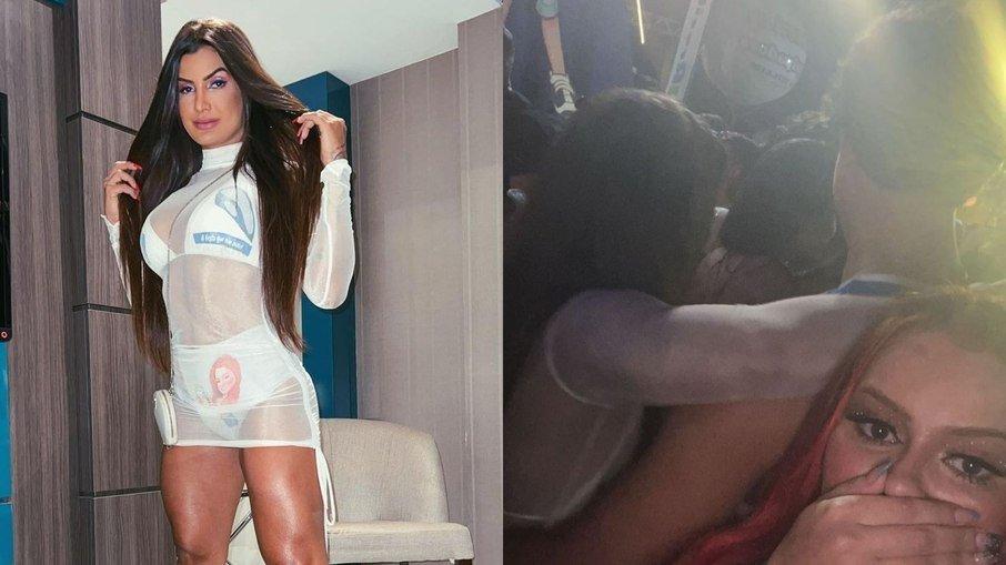 Marina Ferrari é flagrada aos beijos após fim de affair com Bil Araújo