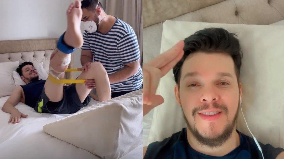 Thiago Costa mostra fisioterapia e celebra repercussão de nova música