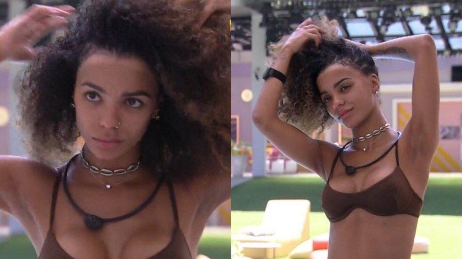 'BBB 22': Brunna Gonçalves usa cabelo natural pela primeira vez