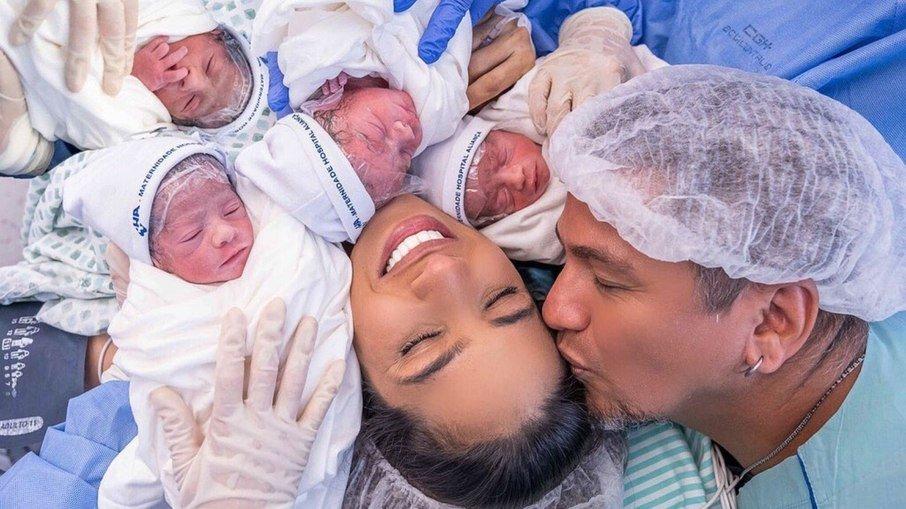 Ex-The Voice Brasil Lia Gondim dá à luz quadrigêmeos: 