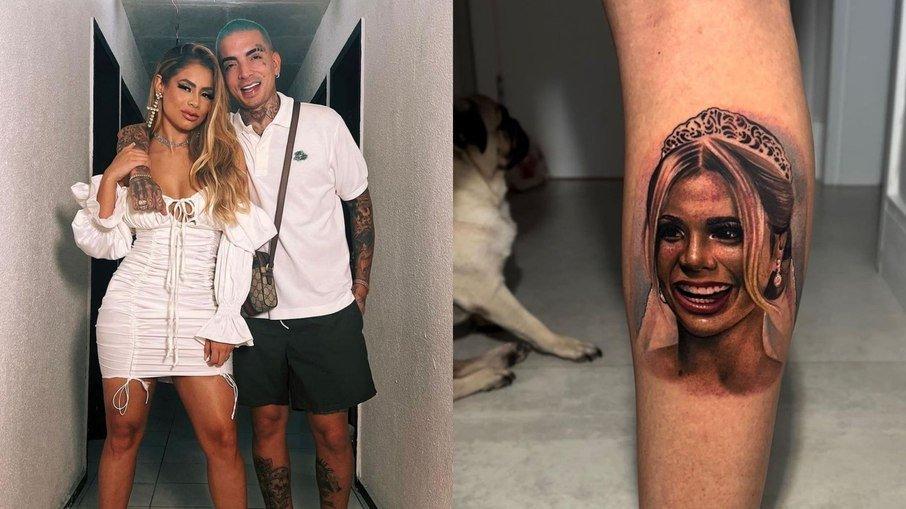 MC Guimê tatua o rosto de Lexa: 
