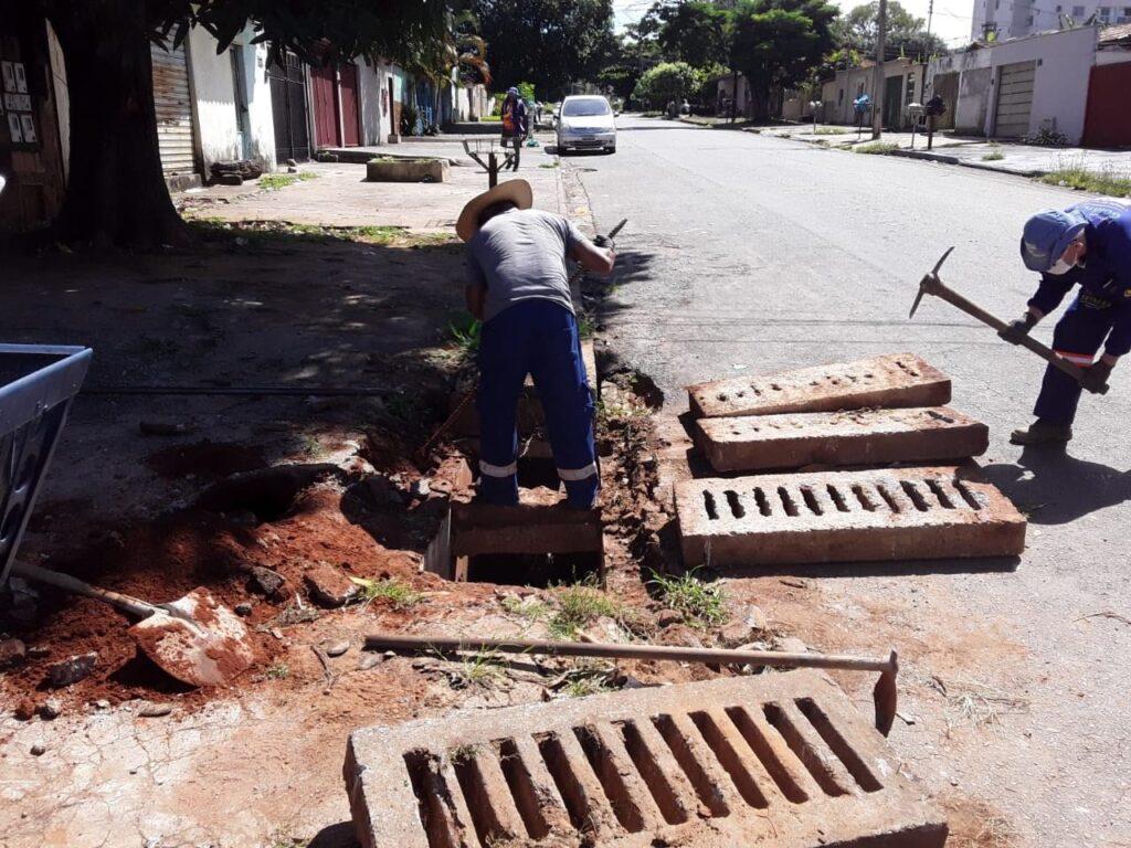 Prefeitura de Goiânia recupera bocas de lobo no Residencial Aquários, Celina Park, Jardim Pompéia e Alto do Vale