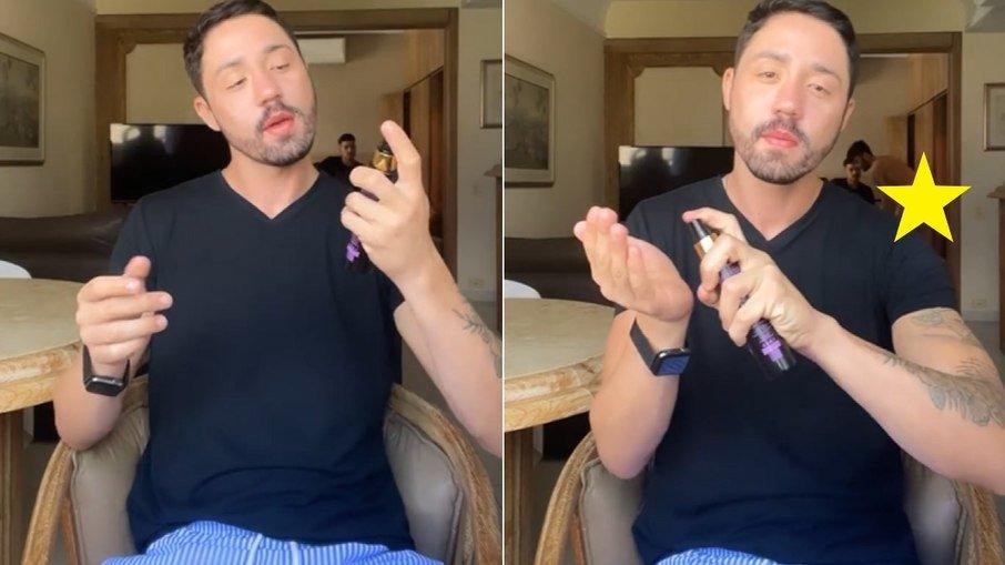 Rico Melquiades comete gafe e mostra amigo pelado em publi; veja