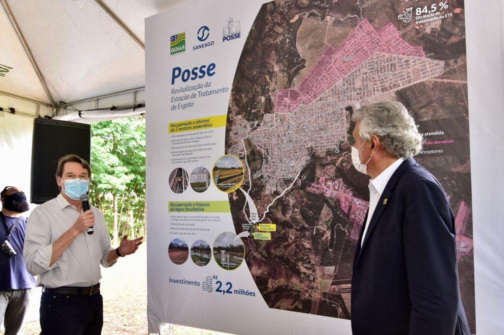Caiado inaugura obras da Saneago em Posse