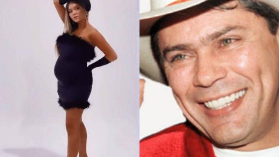 Filha de Leandro, Lyandra Costa faz ensaio fotográfico grávida