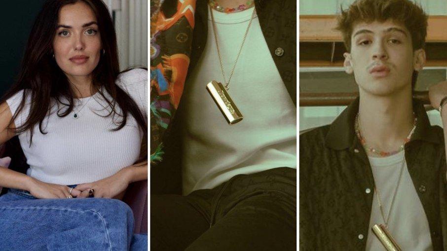 João Guilherme Ávila bomba com acessório do projeto de Thainá Zanholo