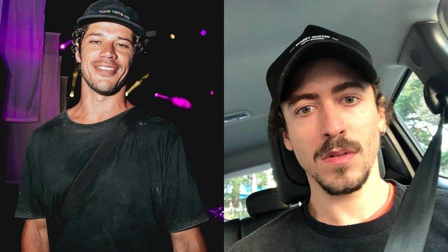 José Loreto e Jesuíta Barbosa mostram o bumbum no Pantanal