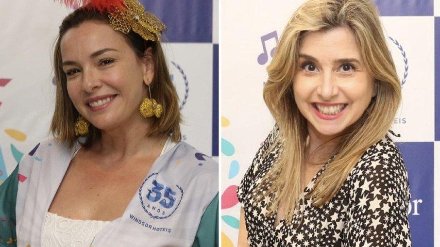 Regiane Alves e Mylena Ciribelli prestigiam feijoada em hotel no Rio