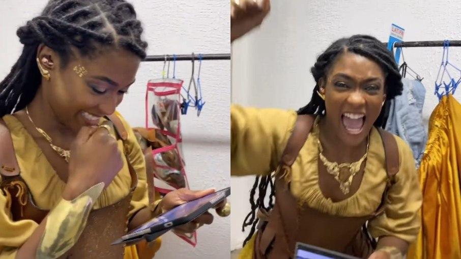 Carnaval 2022: Erika Januza acompanha apuração em bastidores de série