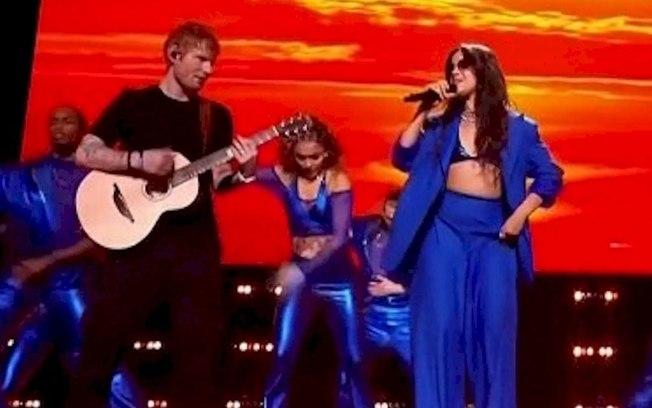 Ed Sheeran e Camila Cabello cantam 