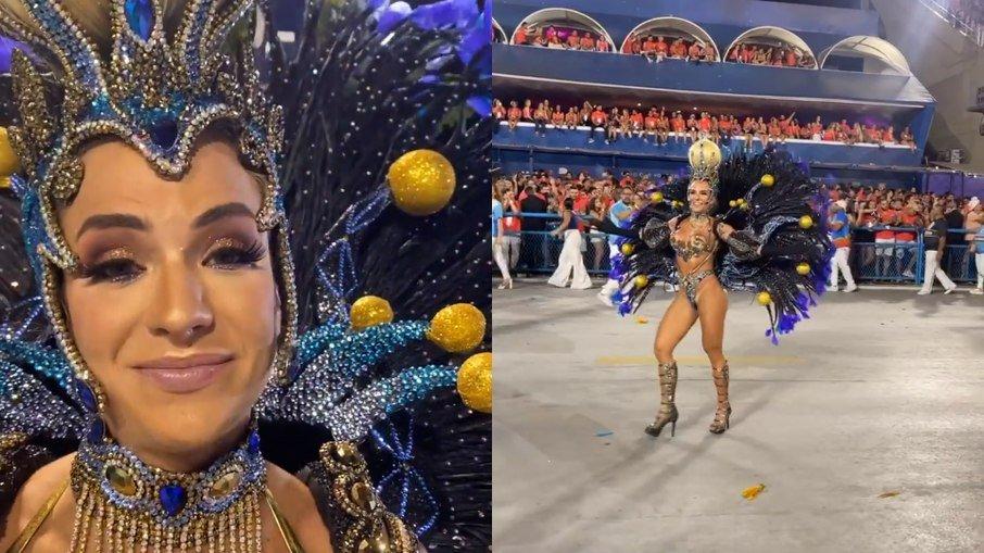 Gabi Martins chora ao fim do desfile da Vila: 'Fiquei sem ar'