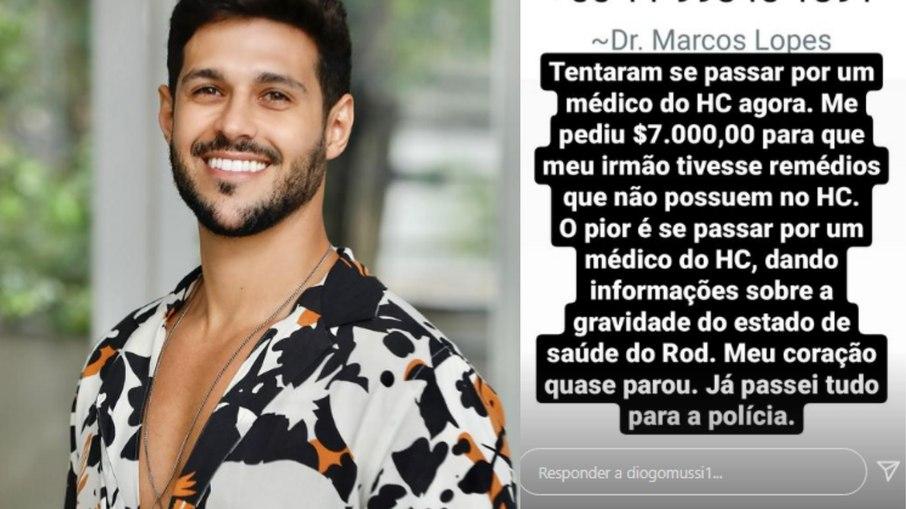 Irmão de Rodrigo Mussi é alvo de golpe: 