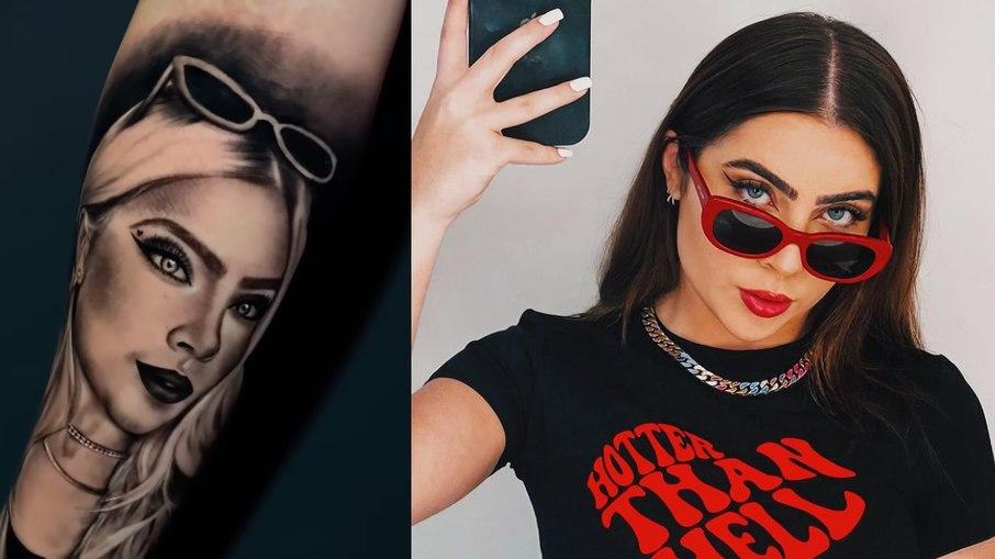 Jade Picon reage à tatuagem de seu rosto feita por fã