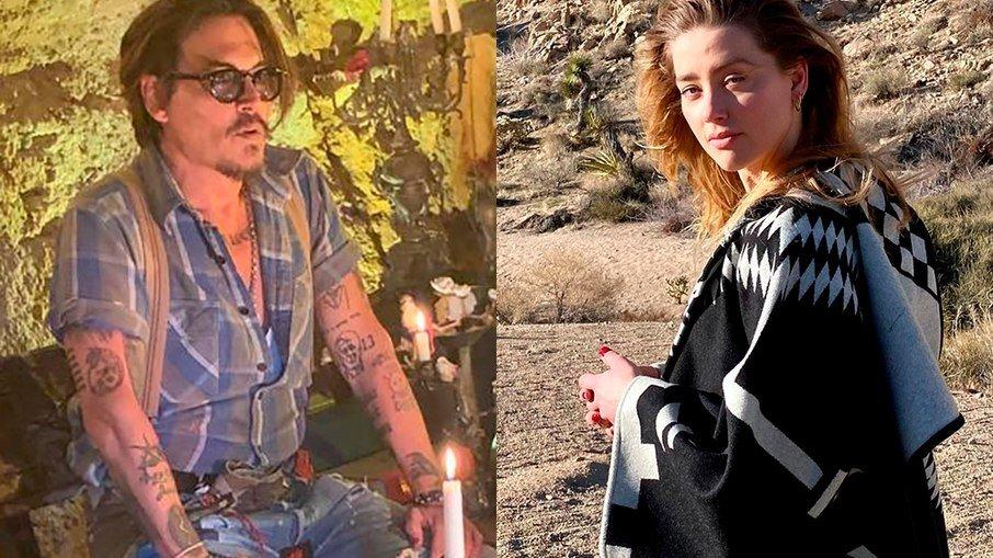 Johnny Depp diz que nunca agrediu Amber Heard: 