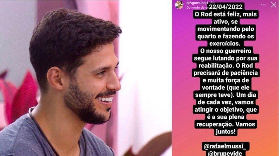 Rodrigo Mussi: irmão revela que melhora precisa 
