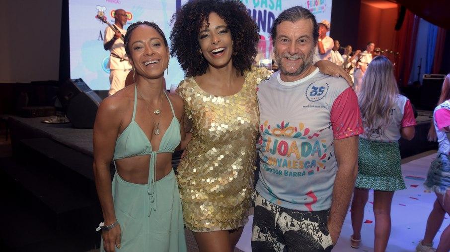 TV: Alinne Prado prestigia feijoada dias antes de estrear nova atração