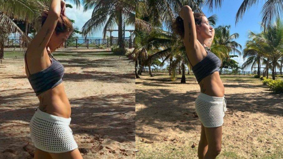 Bebê a bordo! Gabriela Pugliesi exibe barriga de 3 meses de gravidez