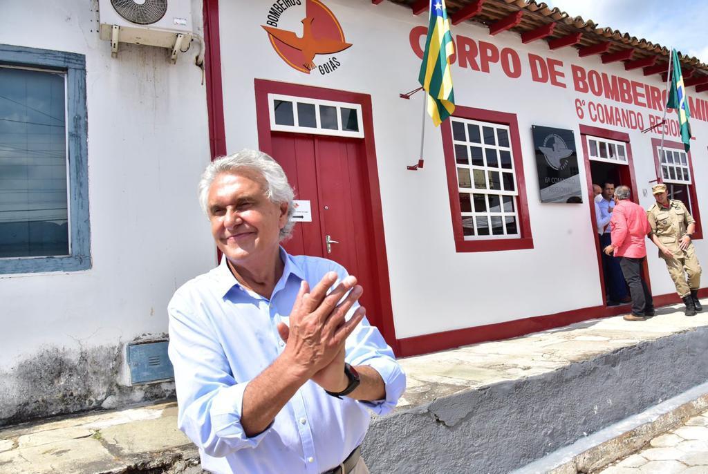 Caiado entrega nova sede do 6º Comando dos Bombeiros e duplicação da GO-070