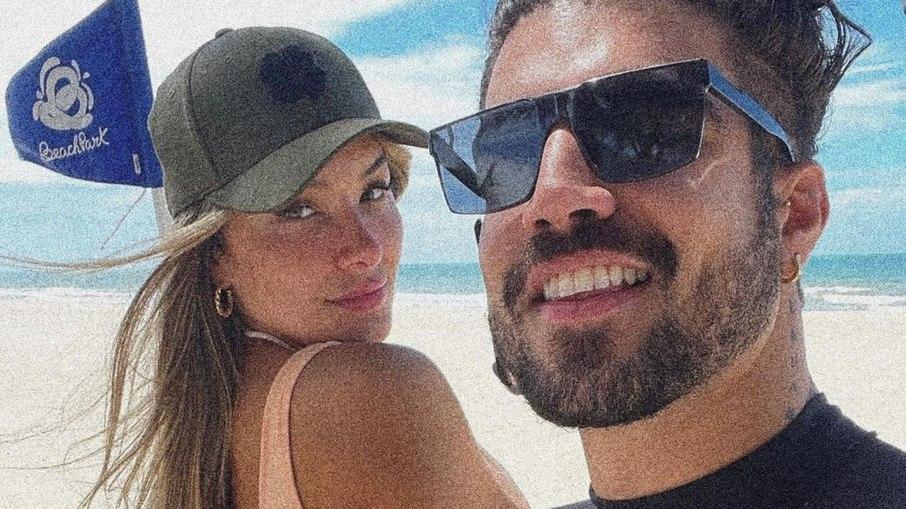 Caio Castro elogia Daiane de Paula em foto com lingerie: 'Maravilhosa'