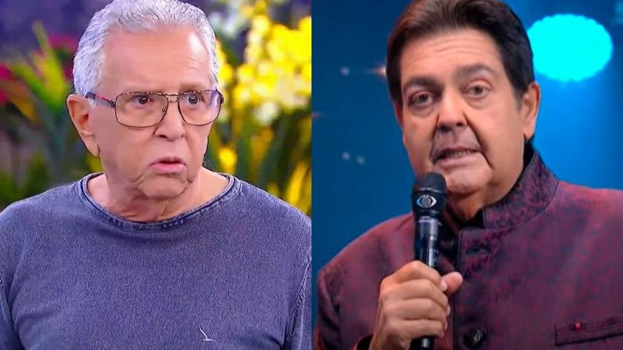 Carlos Alberto de Nóbrega diz que não é amigo de Faustão: 'Respeito'