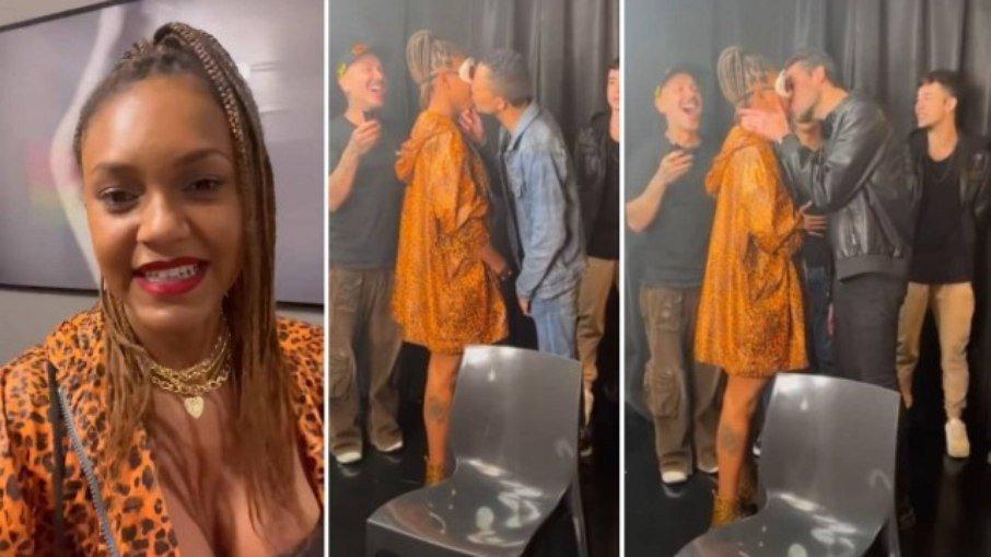 Ex-BBB Jessi beija 4 homens em gravação: 'Tentando me desencalhar'