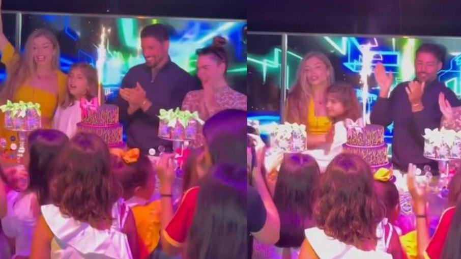 Grazi Massafera e Cauã Reymond comemoram aniversário da filha Sofia