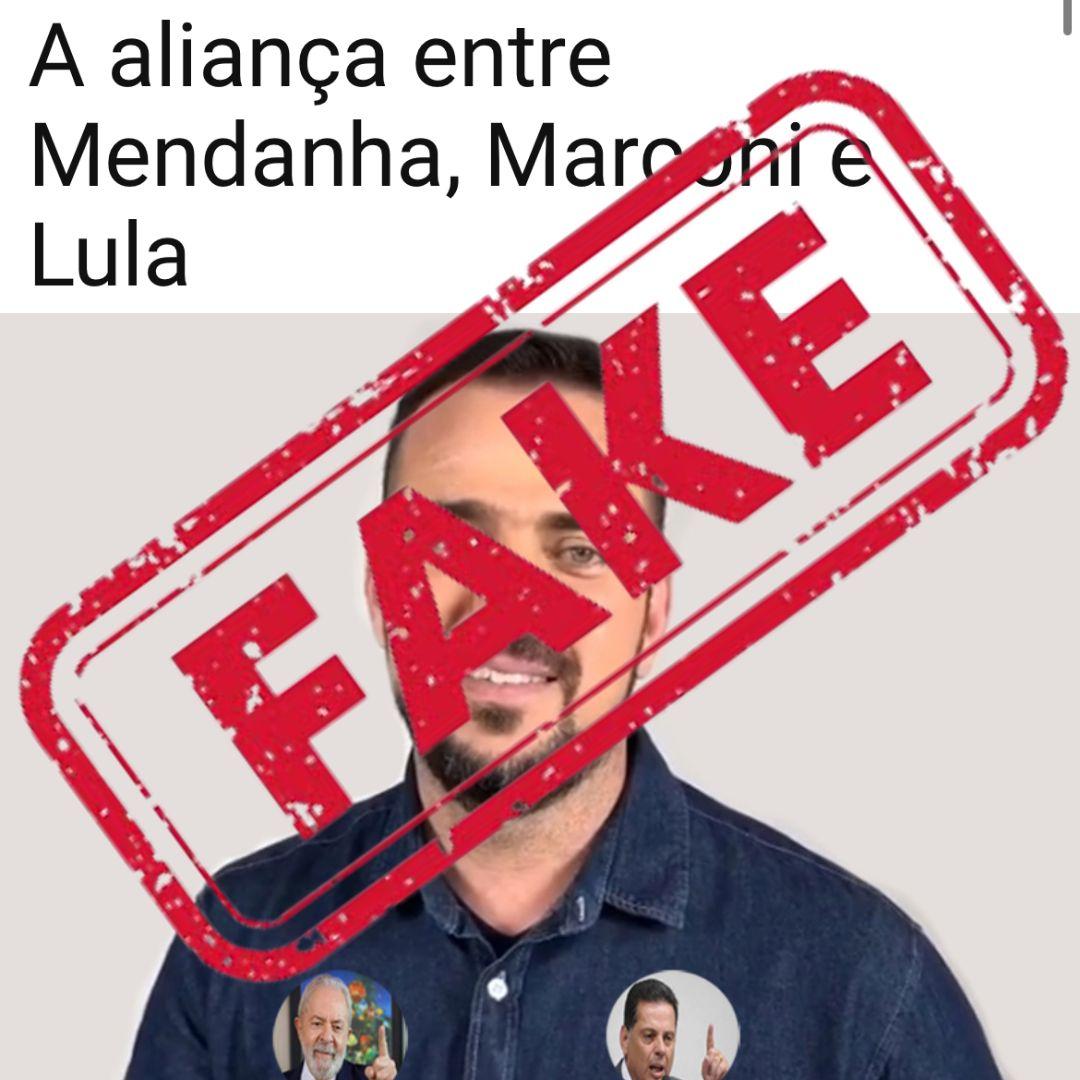 Mendanha é vítima de fake news sobre aliança com PT