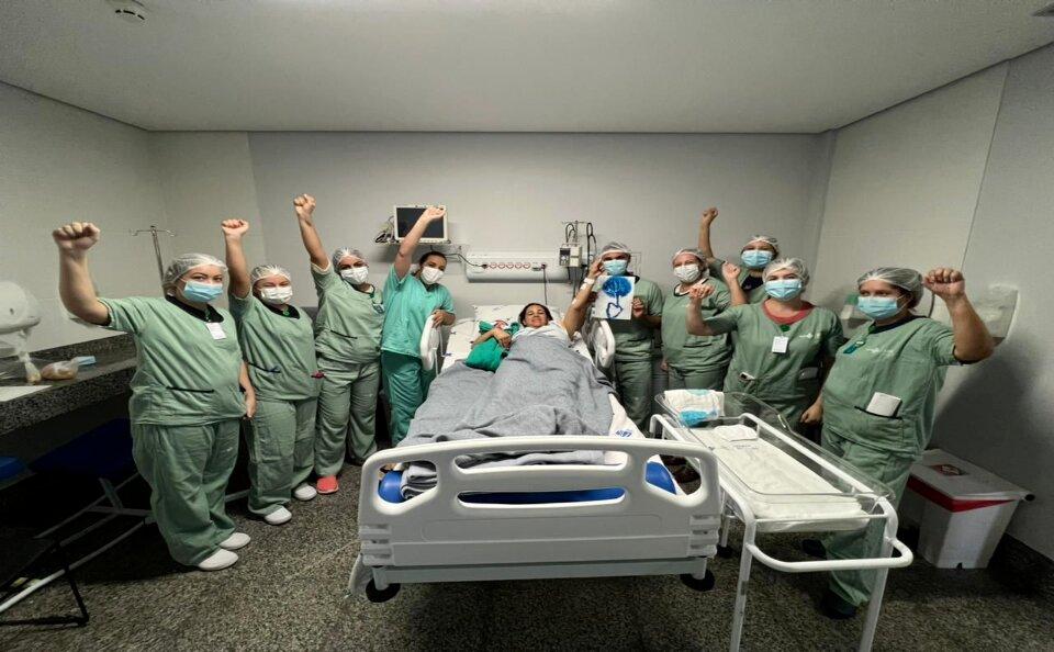 Nasce primeiro bebê do Hospital Estadual do Centro-Norte Goiano