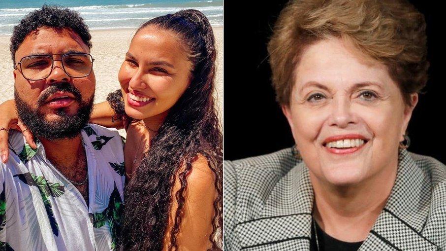 Noiva de Paulo Vieira faz Dilma descer até o chão no casamento de Lula