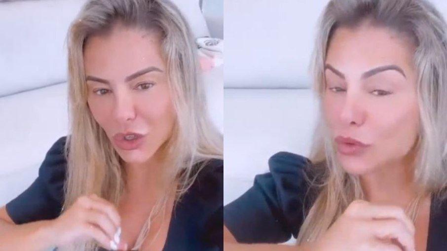 Poliana explica motivos para não estar com Virgínia em hospital