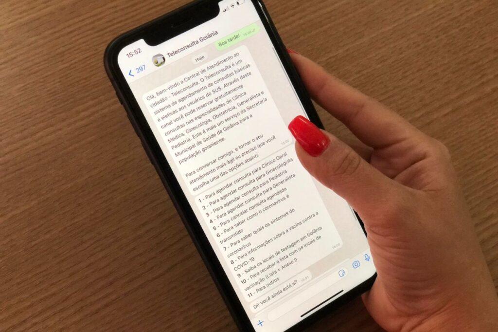 Prefeitura de Goiânia expande serviço de marcação de consultas, e moradores podem fazer agendamento via WhatsApp