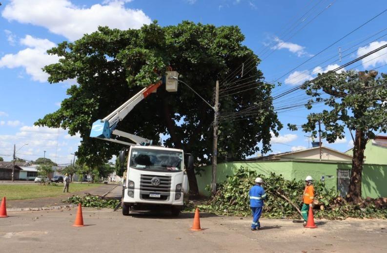 Prefeitura de Goiânia poda árvores, recolhe entulho e pinta meios-fios em 45 bairros, nesta segunda-feira (30/05)