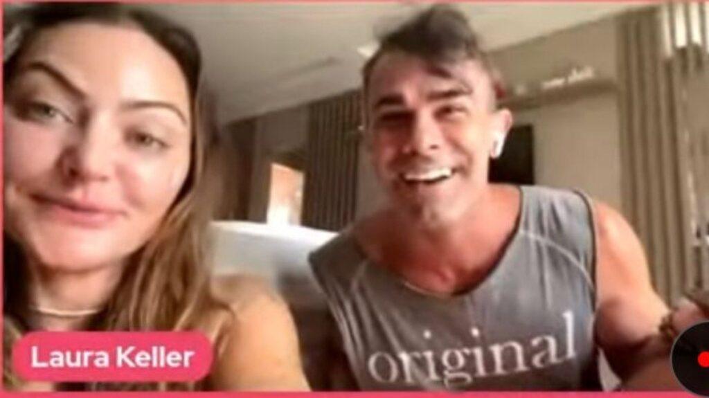 Separados, Laura Keller e Jorge ainda moram juntos