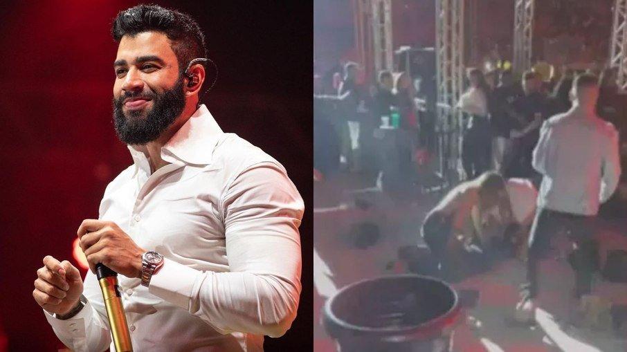 Show de Gusttavo Lima em Brasília tem briga generalizada; veja vídeo