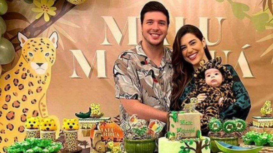 Vivian Amorim celebra 4 meses da filha em festa temática de 'Pantanal'