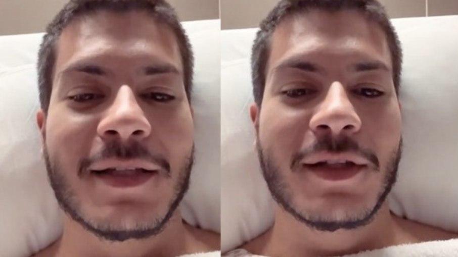 Arthur Aguiar passa por cirurgia para remover hérnia: 'Deu certo'