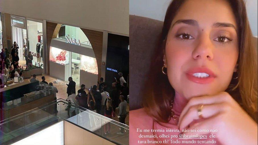 Atriz relata momentos de pânico durante tiroteio em shopping no Rio