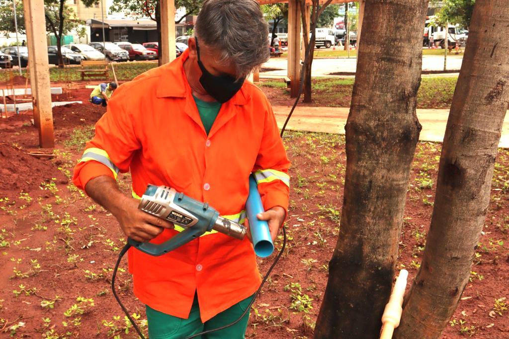 Encanador da Comurg cria ferramenta para facilitar trabalho de irrigação